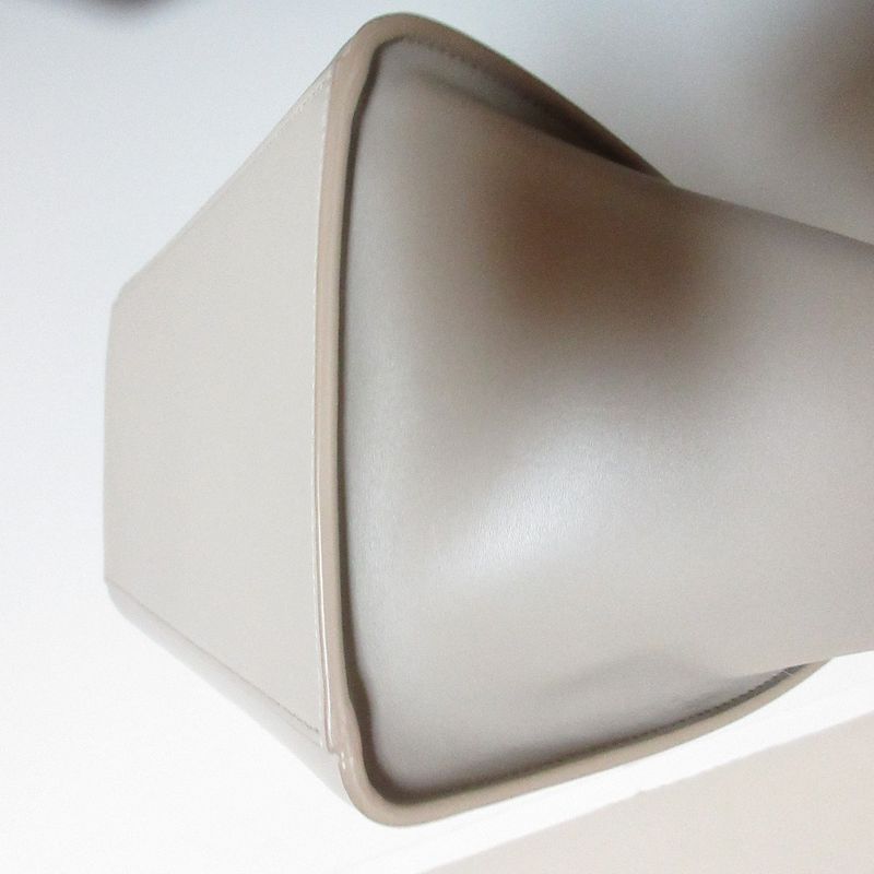 Good Celine Trapeze Small 2way Handbag White Gray Ladies Used