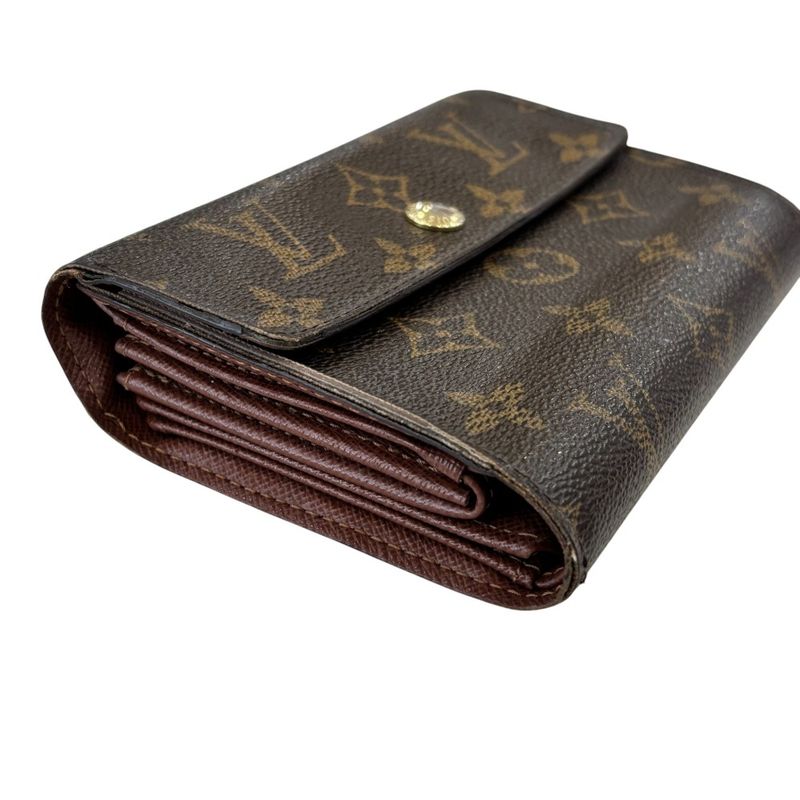 Good Louis Vuitton Monogram Porte Feuille Alexandra Trifold Wallet M60047 Brown