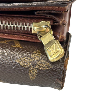 Good Louis Vuitton Monogram Porte Feuille Alexandra Trifold Wallet M60047 Brown