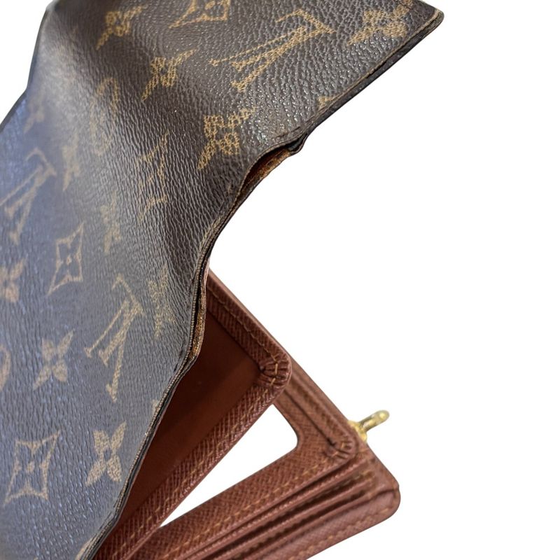 Good Louis Vuitton Monogram Porte Feuille Alexandra Trifold Wallet M60047 Brown