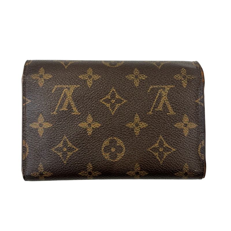 Good Louis Vuitton Monogram Porte Feuille Alexandra Trifold Wallet M60047 Brown