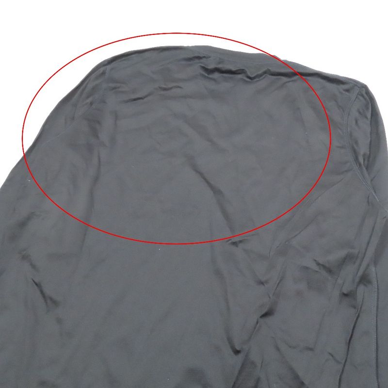 Hermes Blue Stitching Long Sleeve T-Shirt Cut and Sewn None Cotton Long Sleeve