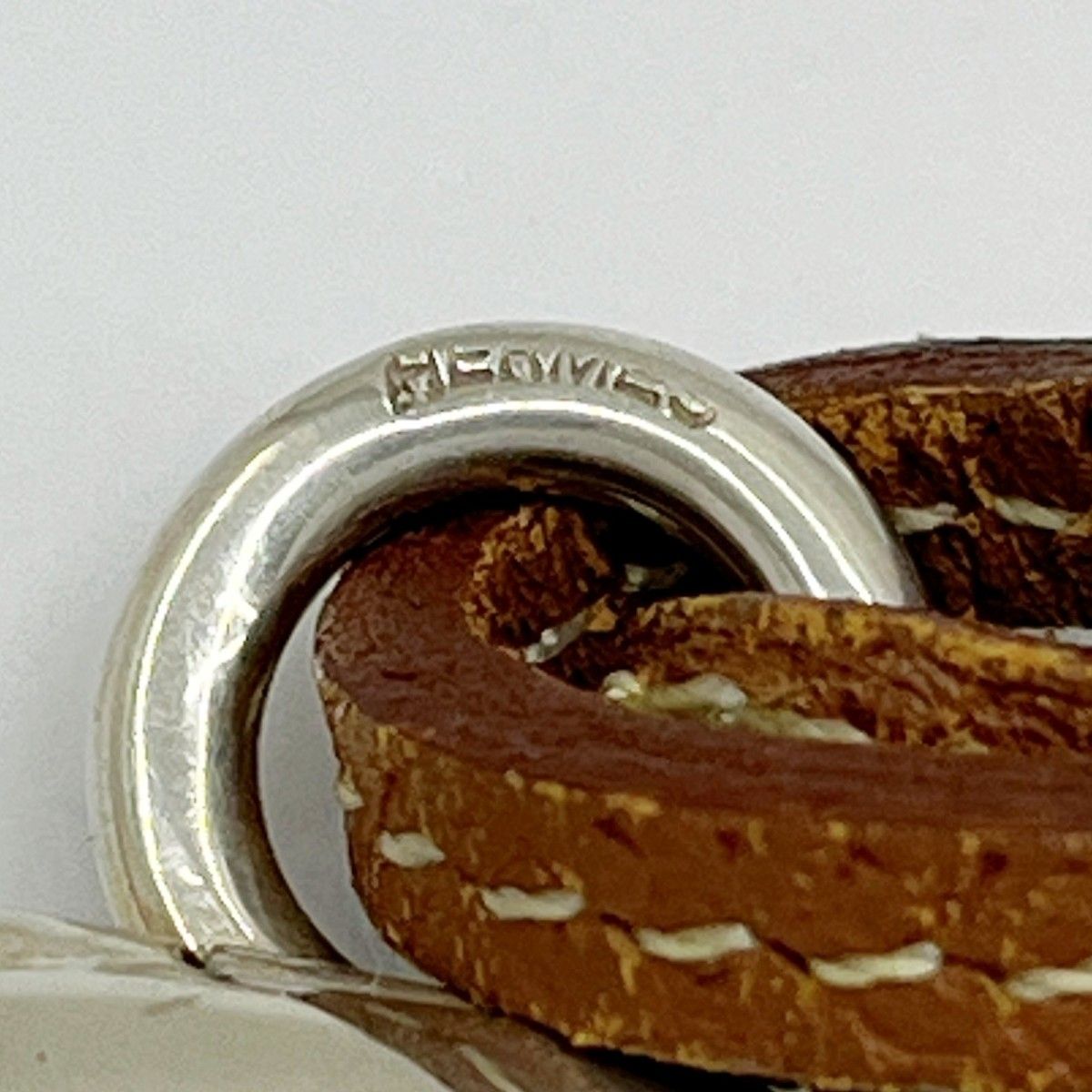 Hermes Locket Pendant Silver925 Tarnish Yes Silver X Brown