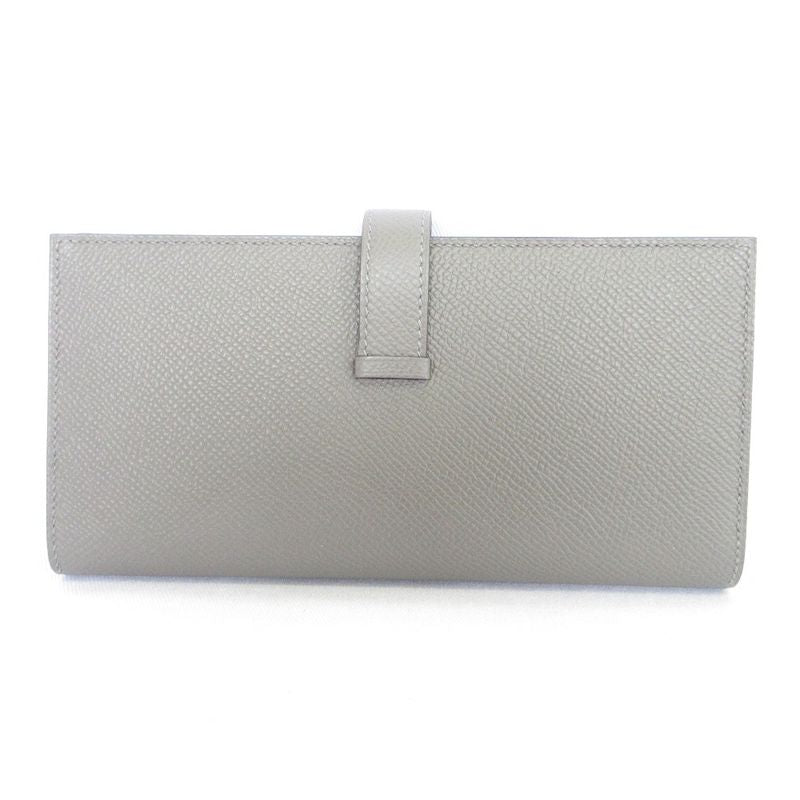 Hermes Bearn Souffle Vaux Epson Long Wallet Engraved U Grimeyer Men's Women's