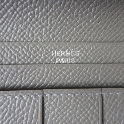 Hermes Bearn Souffle Vaux Epson Long Wallet Engraved U Grimeyer Men's Women's