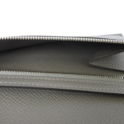 Hermes Bearn Souffle Vaux Epson Long Wallet Engraved U Grimeyer Men's Women's
