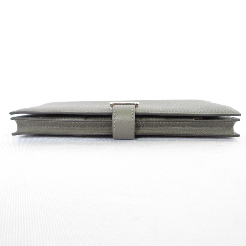 Hermes Bearn Souffle Vaux Epson Long Wallet Engraved U Grimeyer Men's Women's
