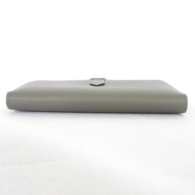 Hermes Bearn Souffle Vaux Epson Long Wallet Engraved U Grimeyer Men's Women's