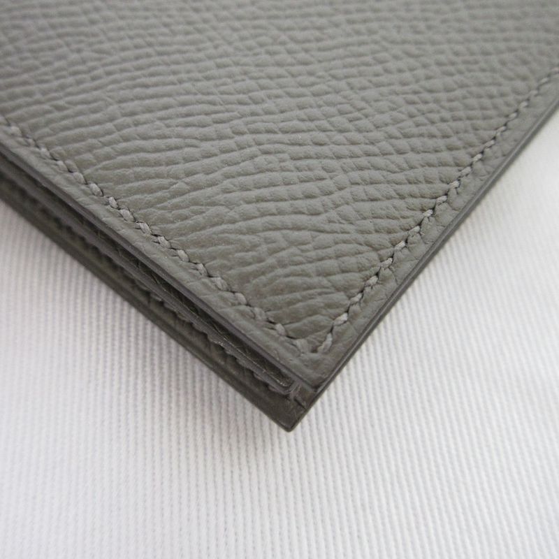 Hermes Bearn Souffle Vaux Epson Long Wallet Engraved U Grimeyer Men's Women's