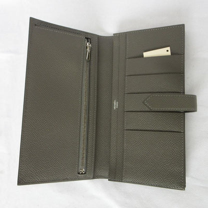 Hermes Bearn Souffle Vaux Epson Long Wallet Engraved U Grimeyer Men's Women's