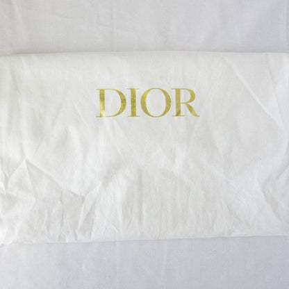 Christian Dior Oblique Wicker Shoulder Bag 63-Ma-1200 Navy Natural Women's