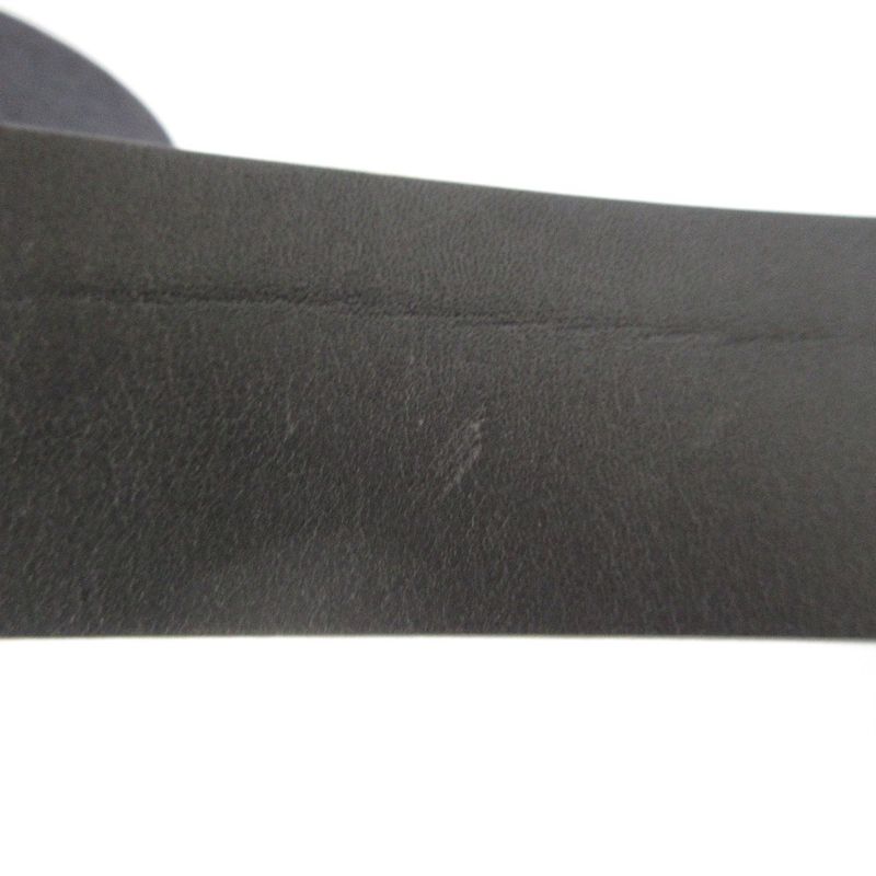 Good 24aw Loewe Round Soft Belt Calf 832441 Size 90 35 Black Men's Women's Used