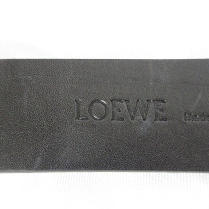Good 24aw Loewe Round Soft Belt Calf 832441 Size 90 35 Black Men's Women's Used