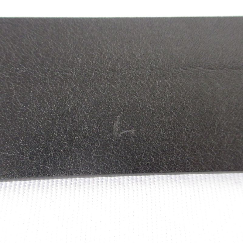 Good 24aw Loewe Round Soft Belt Calf 832441 Size 90 35 Black Men's Women's Used