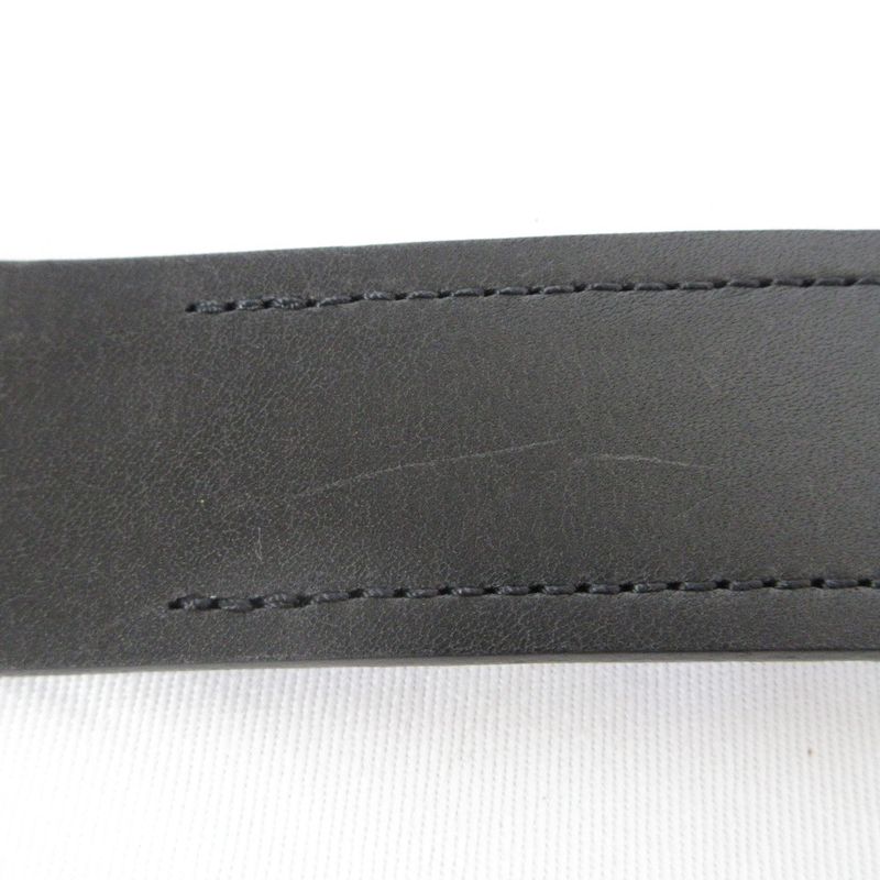 Good 24aw Loewe Round Soft Belt Calf 832441 Size 90 35 Black Men's Women's Used