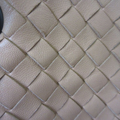 Good Bottega Veneta Intrecciato Satchel Handbag Pink Beige Ladies Used