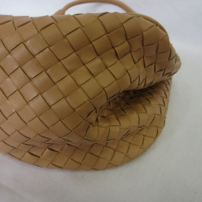 Good Bottega Veneta Intrecciato Satchel Handbag Pink Beige Ladies Used
