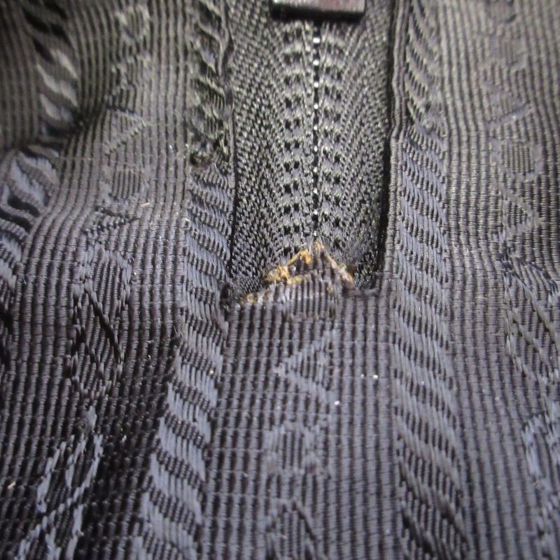 Good Prada Triangle Logo Plate Nylon 2way Boston Bag Shoulder Bag Black Men