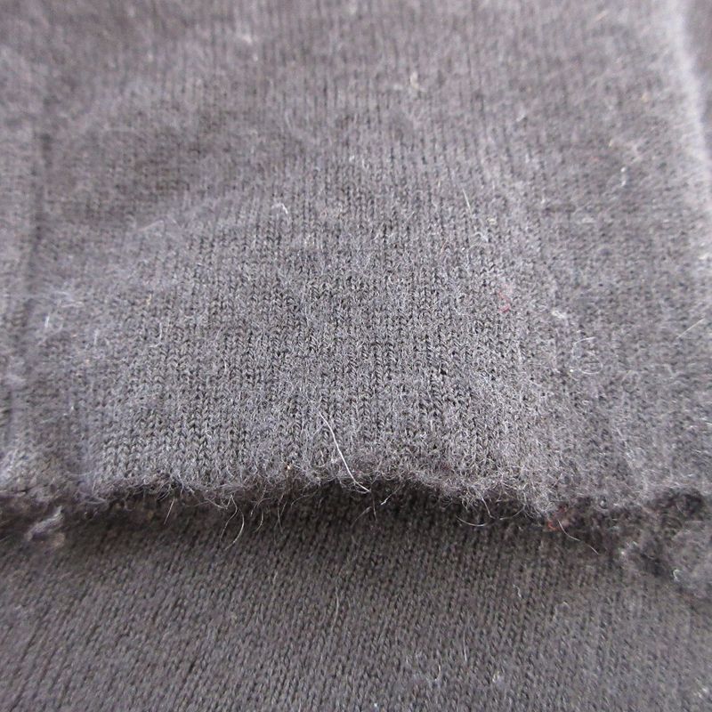 Good 04a Chanel Logo Turtleneck Cashmere Knit Sweater P24344 Size 38 Black