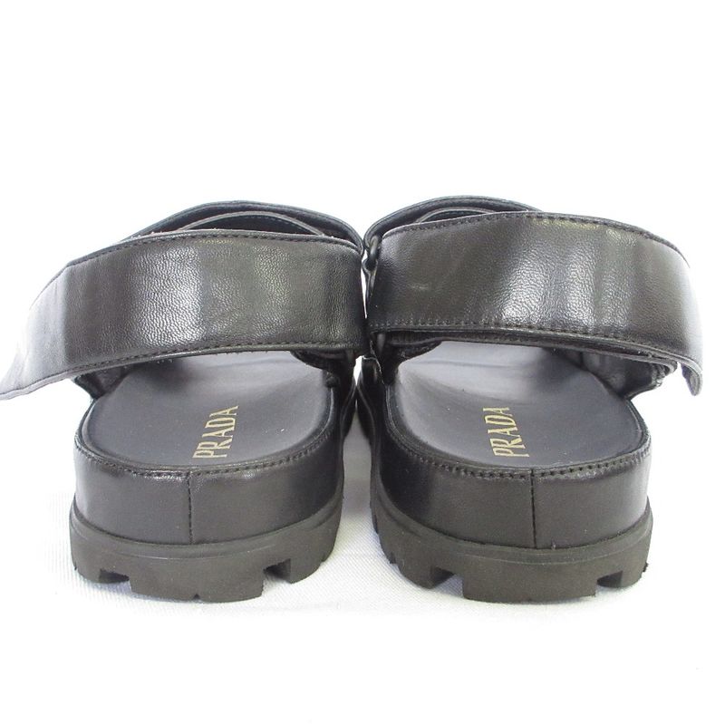 Prada Nappa Leather Quilted Sport Sandals 1x721md Size 35 1 2 Equivalent to