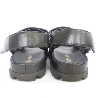 Prada Nappa Leather Quilted Sport Sandals 1x721md Size 35 1 2 Equivalent to