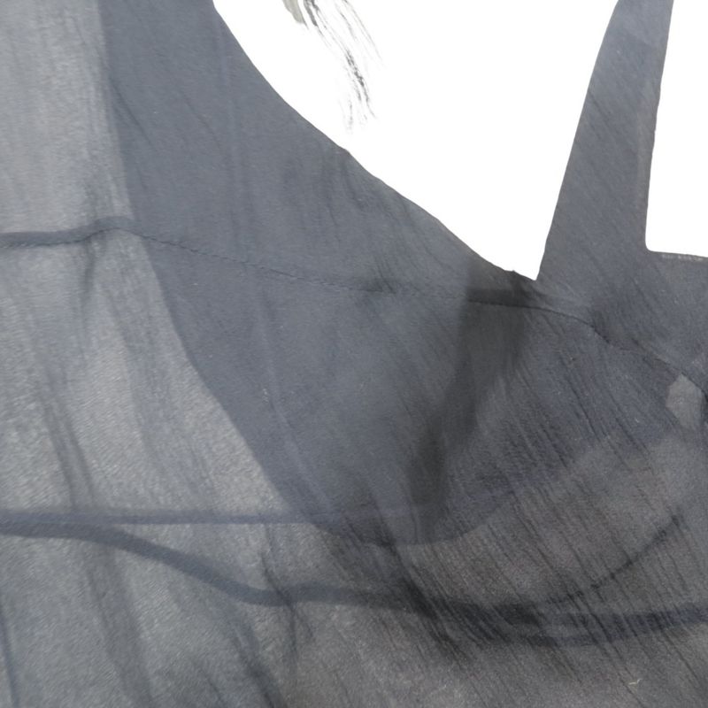 Unused 22 Fendi Silk Sheer Sleeveless Cut and Sewn Camisole with Inner Ff Logo