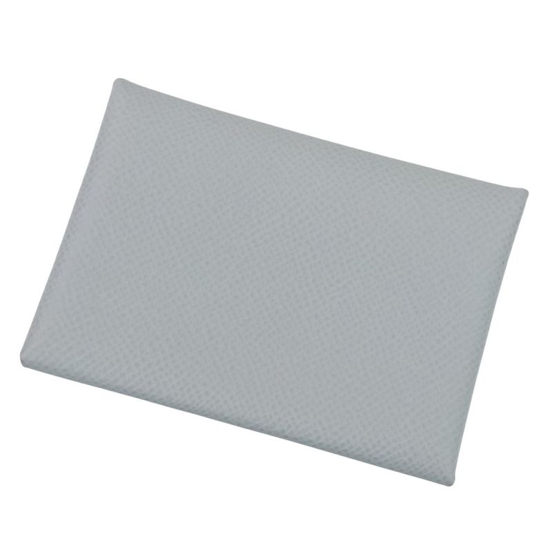 Hermes Calvi Duo Vaux Epson Leather Compact Wallet Gripin Tan Gray Marked K