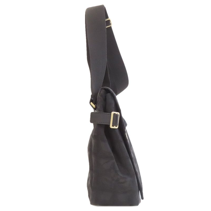 Chanel New Travel Line Gold Hardware Shoulder Bag Nylon Jacquard Women