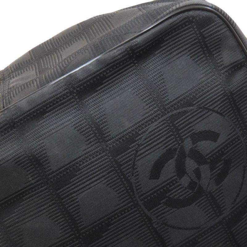 Chanel New Travel Line Gold Hardware Shoulder Bag Nylon Jacquard Women