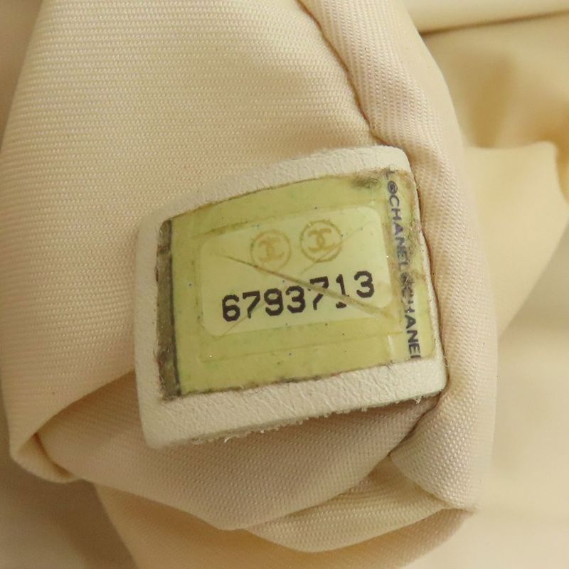 Chanel New Travel Line Silver Hardware Handbag Nylon Jacquard Women