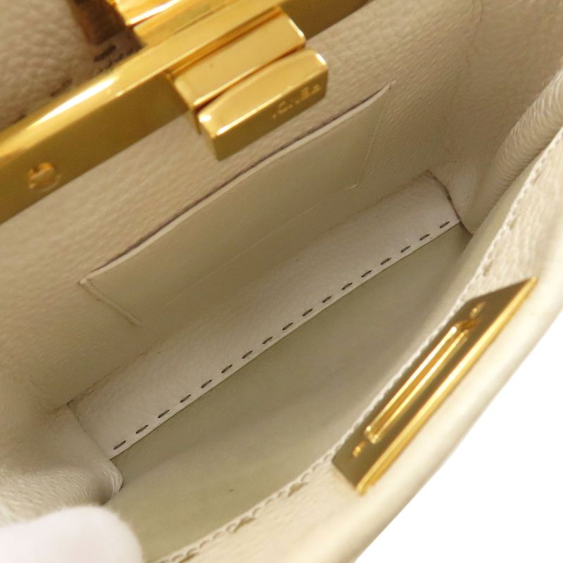 Fendi Peekaboo Mini Selleria 2WAY Handbag Calf Women