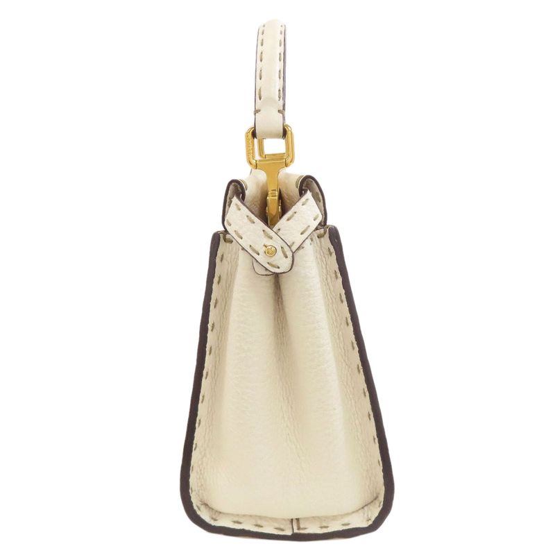 Fendi Peekaboo Mini Selleria 2WAY Handbag Calf Women