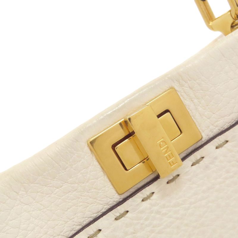 Fendi Peekaboo Mini Selleria 2WAY Handbag Calf Women