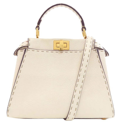 Fendi Peekaboo Mini Selleria 2WAY Handbag Calf Women