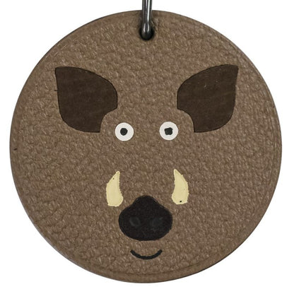 Hermes 2007 Chinese Zodiac Sign of the Year Wild Boar Leather Bag Charm Key