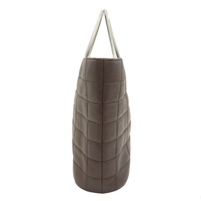 Chanel Choco Bar Silver Hardware Handbag Calf Women