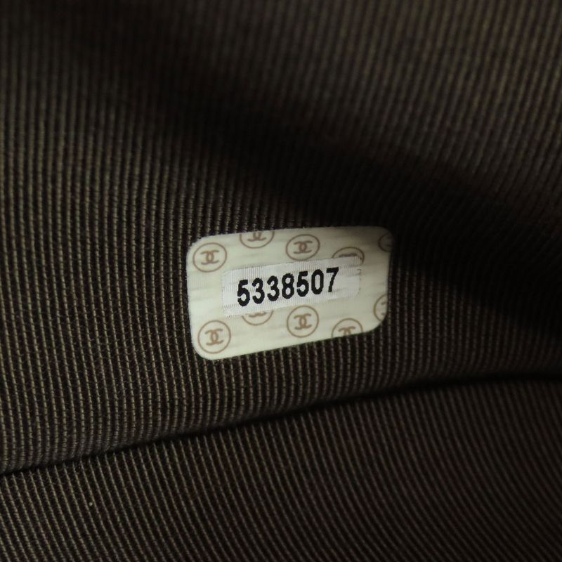 Chanel Choco Bar Silver Hardware Handbag Calf Women