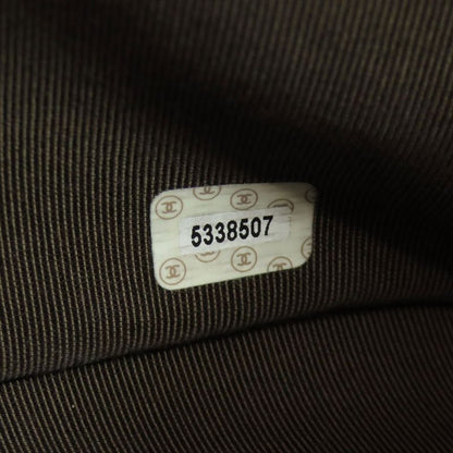 Chanel Choco Bar Silver Hardware Handbag Calf Women