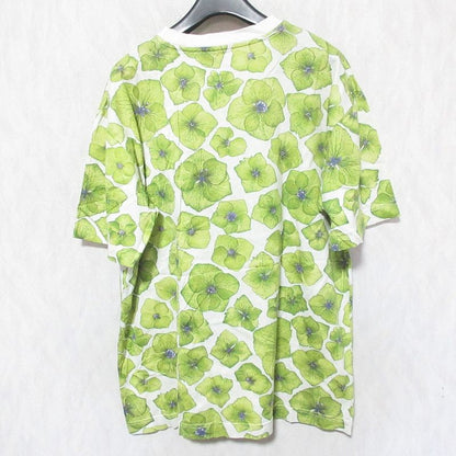 Gucci Flower Print Crew Neck Short Sleeve T-Shirt Cut and Sewn S Green Men's