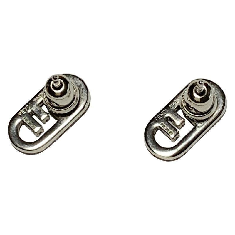 Fendi Earrings - Silver And Clear Orlok
