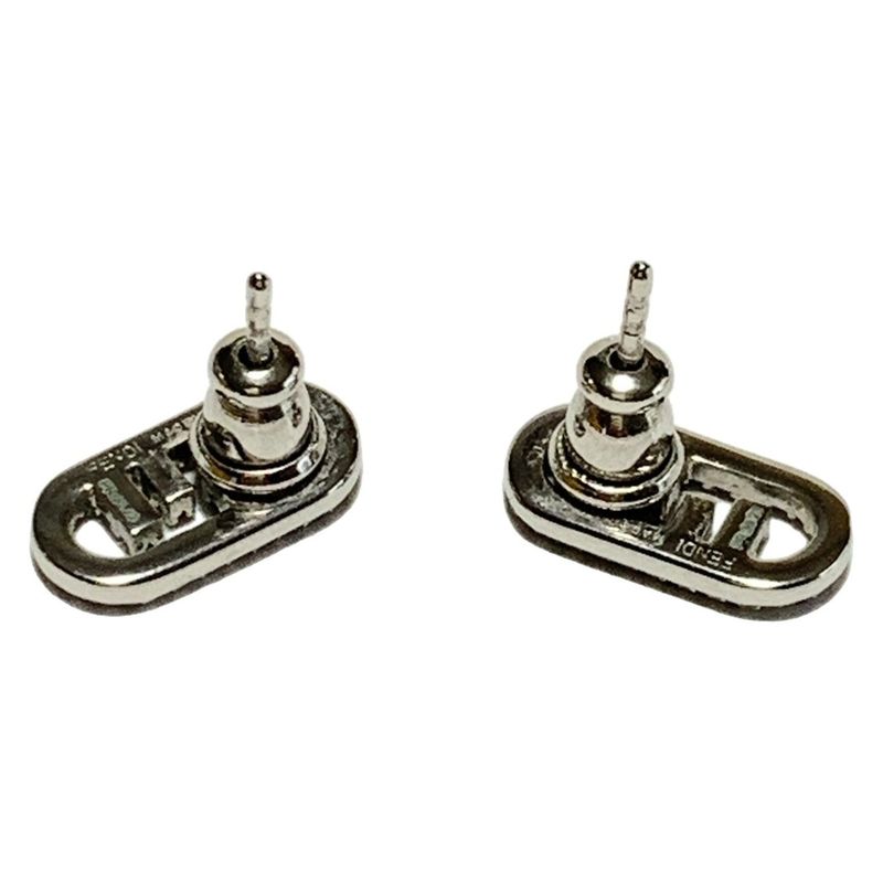 Fendi Earrings - Silver And Clear Orlok