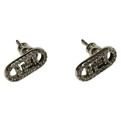 Fendi Earrings - Silver And Clear Orlok