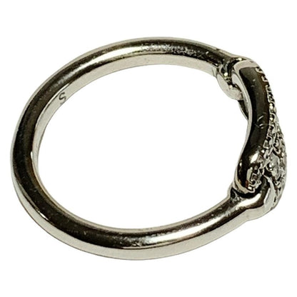 Fendi Ring S - Silver And Clear Orlock Size: S
