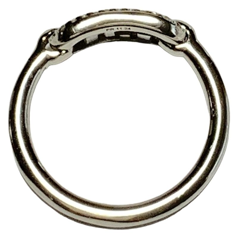 Fendi Ring S - Silver And Clear Orlock Size: S