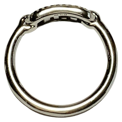 Fendi Ring S - Silver And Clear Orlock Size: S