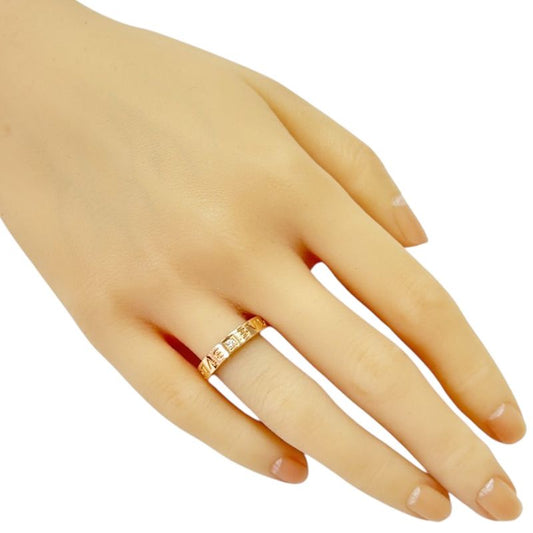 Bvlgari Ring Size 11.5 18k Gold 18k Pink Gold Diamond Ladies Bvlgari Used