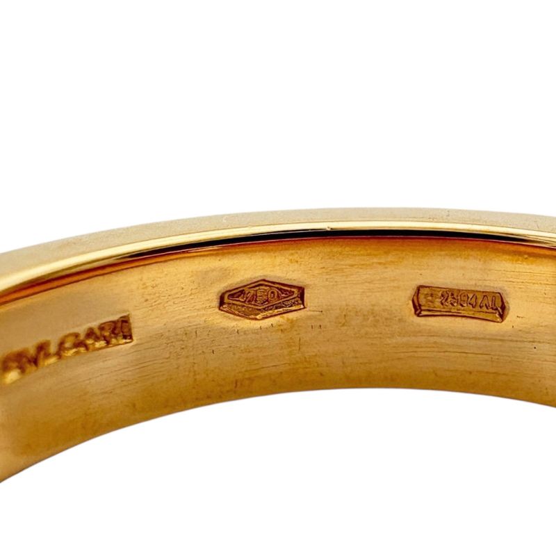 Bvlgari Ring Size 11.5 18k Gold 18k Pink Gold Diamond Ladies Bvlgari Used