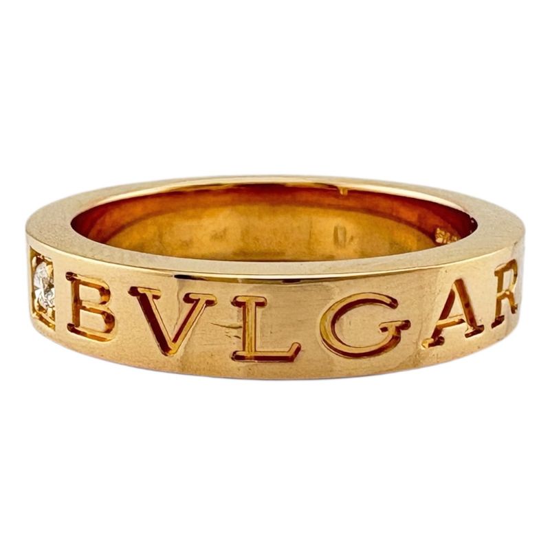 Bvlgari Ring Size 11.5 18k Gold 18k Pink Gold Diamond Ladies Bvlgari Used