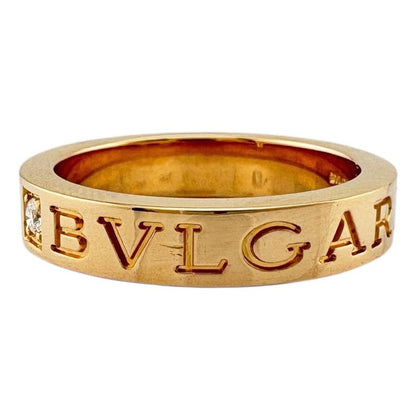 Bvlgari Ring Size 11.5 18k Gold 18k Pink Gold Diamond Ladies Bvlgari Used