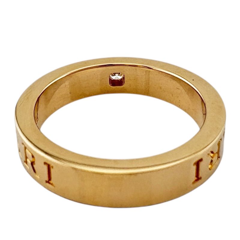 Bvlgari Ring Size 11.5 18k Gold 18k Pink Gold Diamond Ladies Bvlgari Used